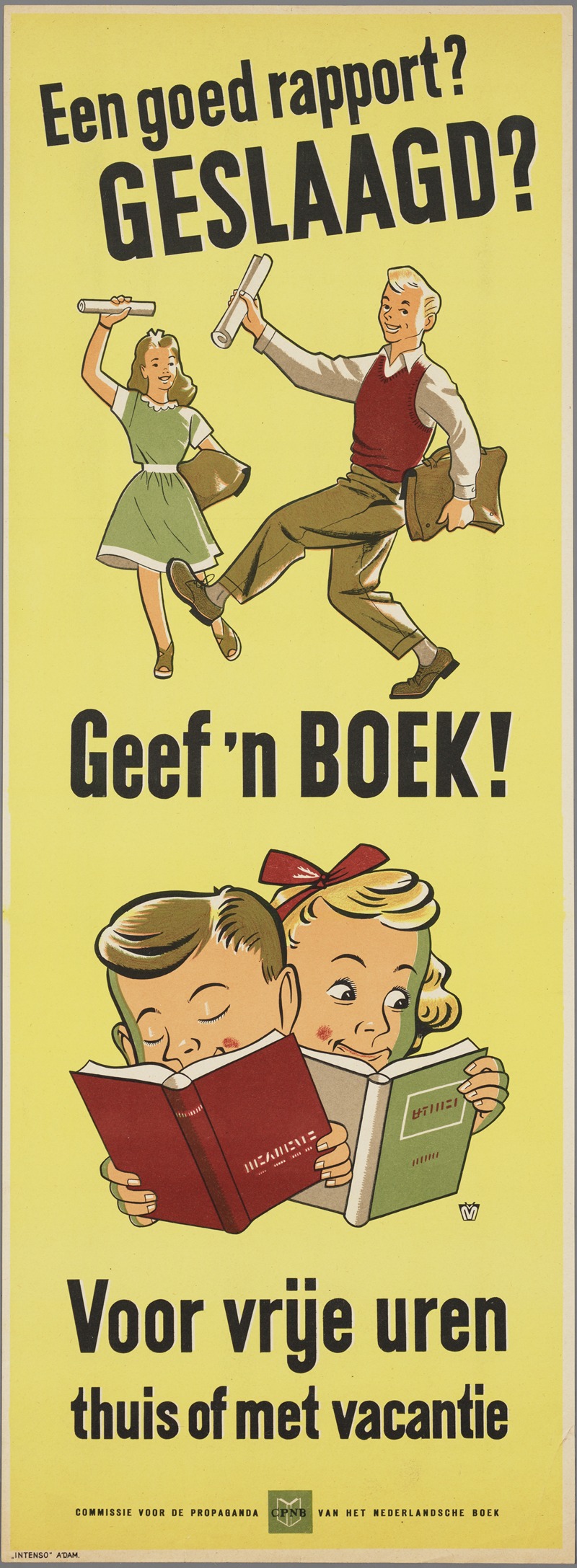 Een goed rapport; Geslaagd by Intenso, 1954 — digital art print download