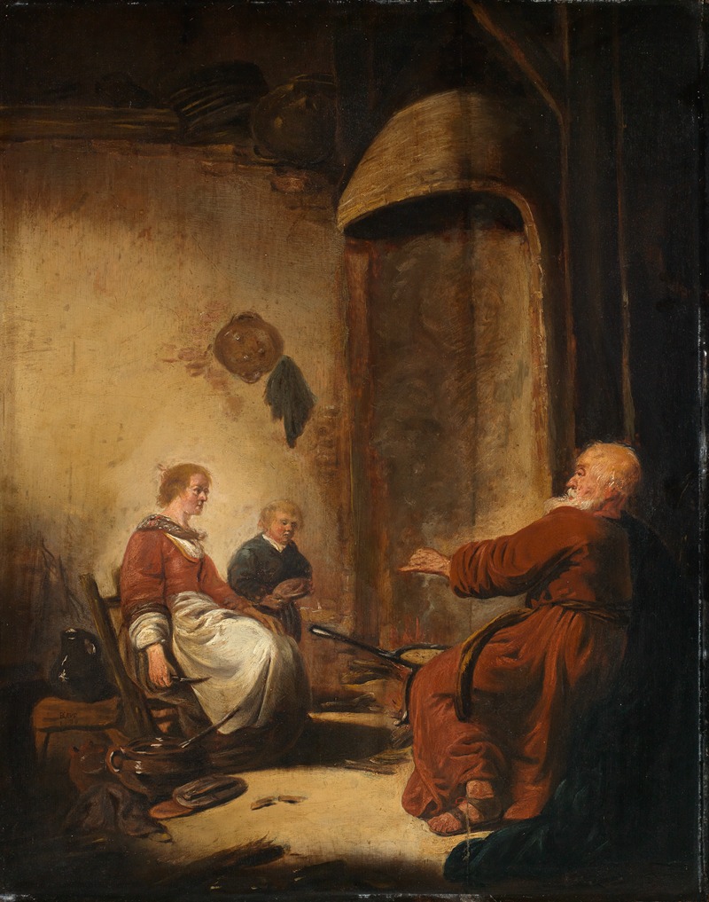 Der Prophet Elias im Hause der Witwe von Sarepta — Benjamin Gerritsz. Cuyp