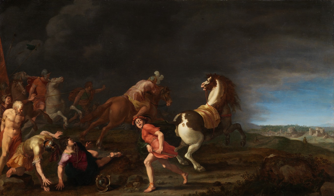Die Bekehrung des Paulus — Cornelis van Poelenburg