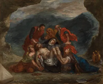 Beweinung Christi by Eugène Delacroix, 1857 — digital art print download