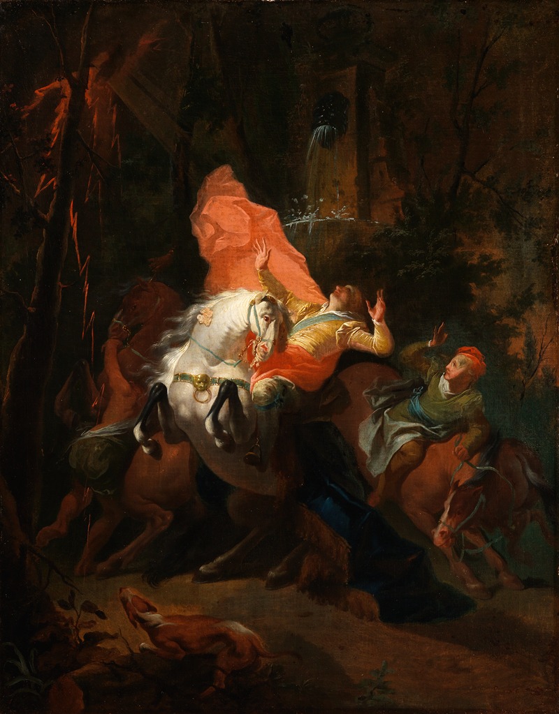 The conversion of St. Norbert by Франц Антон Маульберц — digital art print download