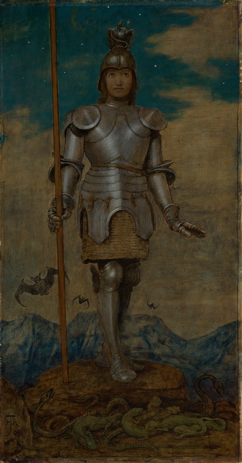 Der Heilige Ritter Georg by Ханс Тома, 1909 — digital art print download
