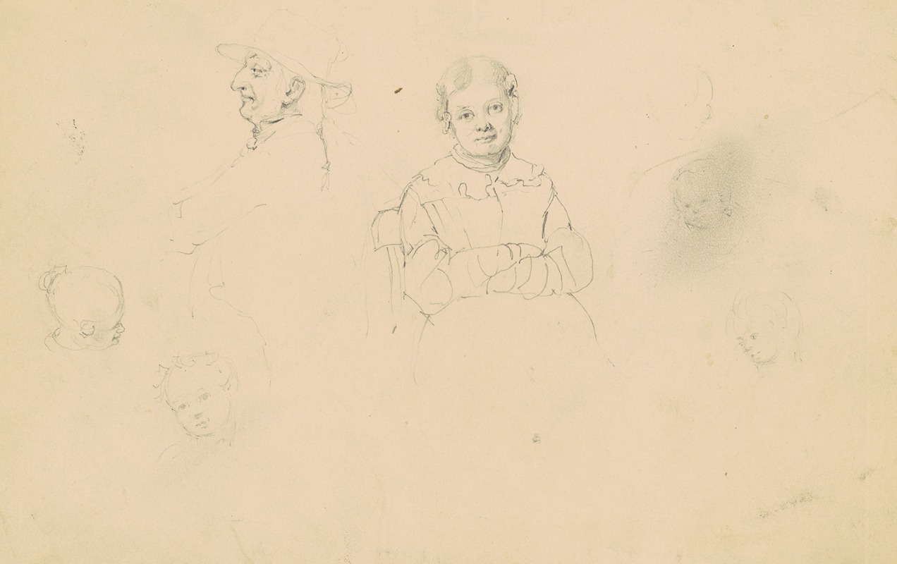 Studies of Figures by Джеймс Гудвин Клони — digital art print download