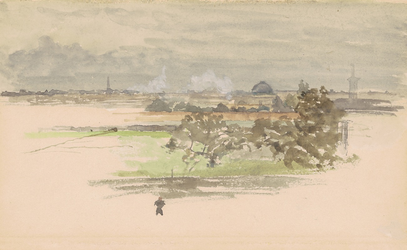 Marsh in Zeeland by Джеймс Абботт МаКнилл Уистлер, c. 1900 — digital art print download