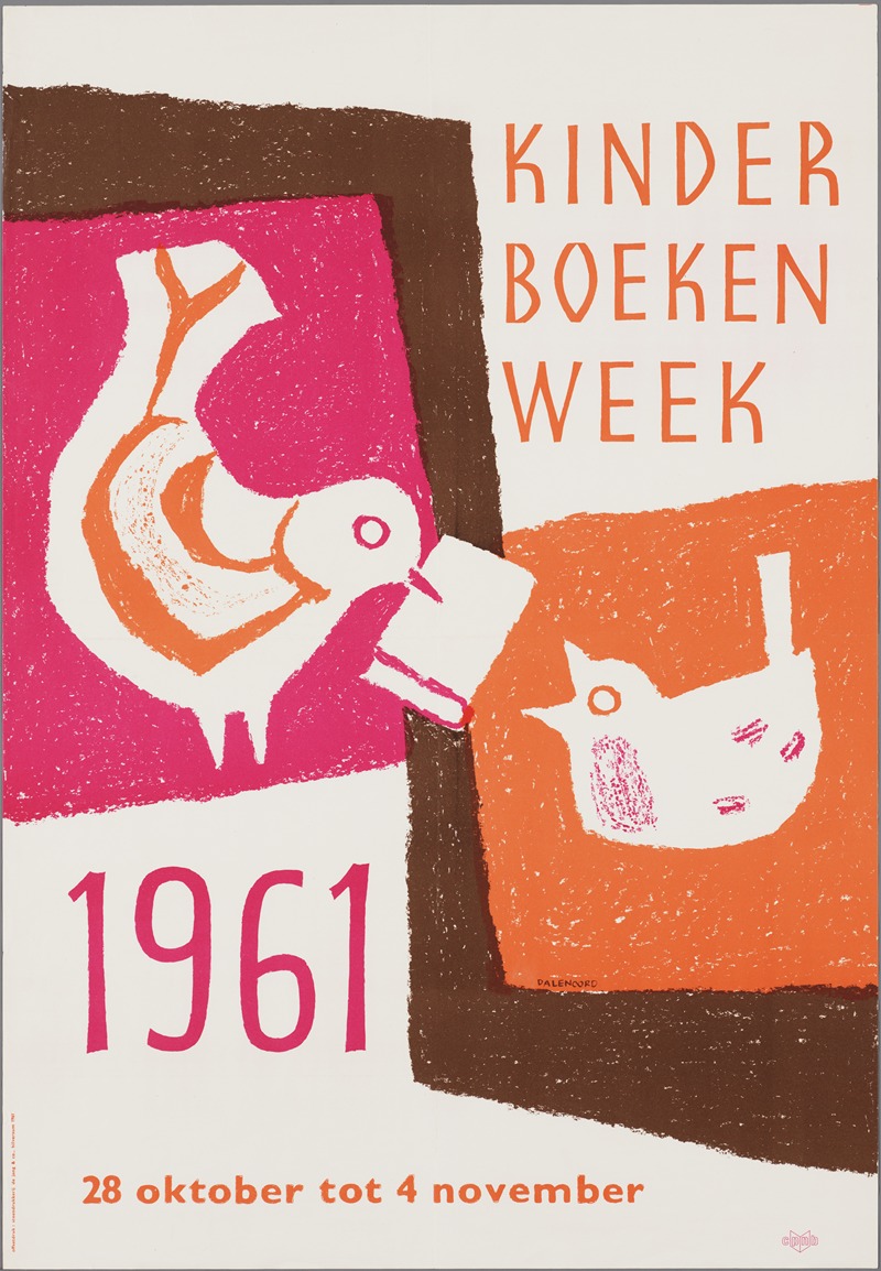 Kinderboekenweek 1961 by Jenny Dalenoord, 1961 — digital art print download