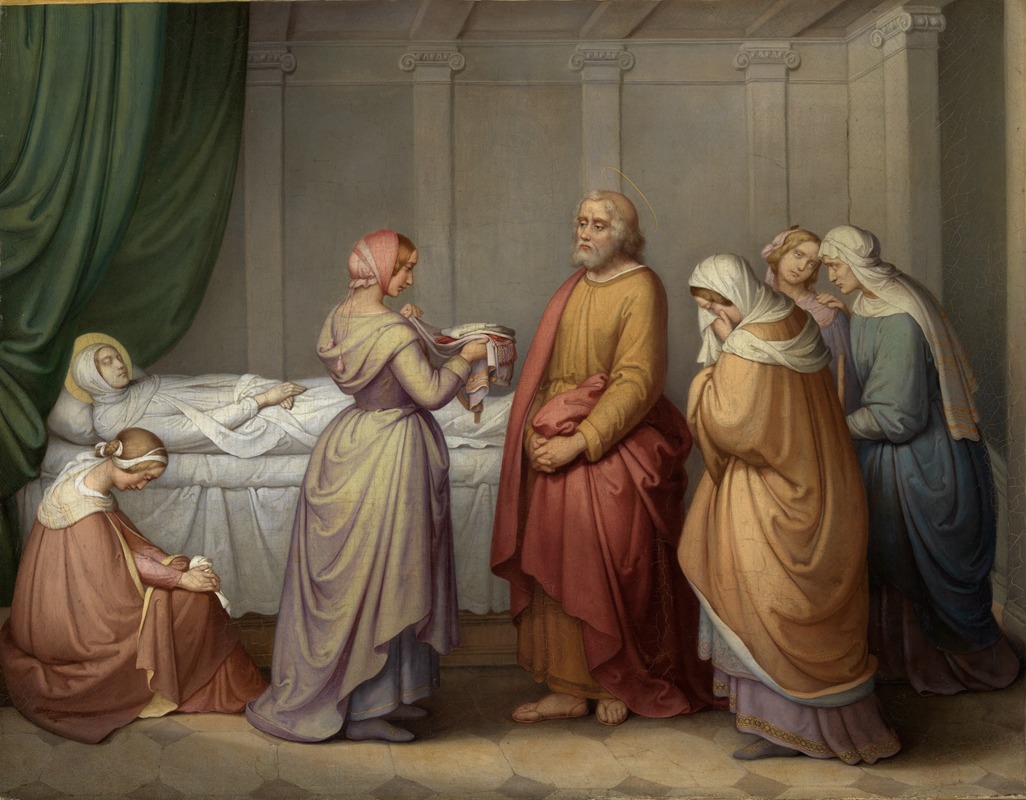 Erweckung der Tabitha durch Petrus by Мари Элленридер, 1844 — digital art print download