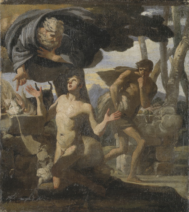 The Sacrifice of Abel. Study by Шарль Меллен — digital art print download