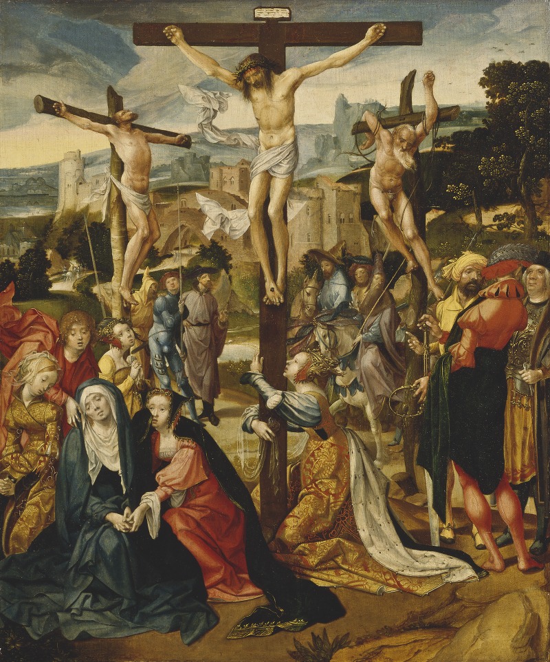 The Crucifixion by Корнелис Энгебрехтсз, 1500-1527 — digital art print download