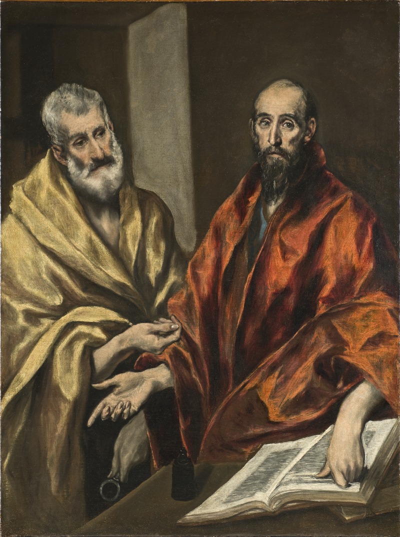 St Peter and St Paul by El Greco (Domenikos Theotokopoulos) — digital art print download