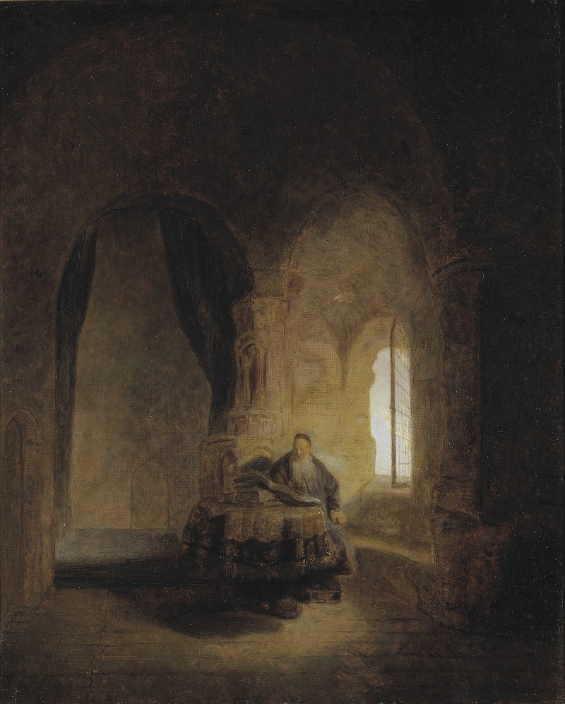 Saint Anastase. After Rembrandt — Ernst Josephson