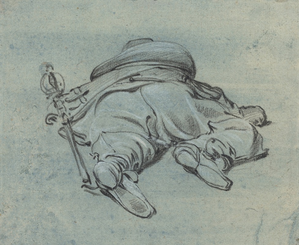 A Cavalier Lying on the Ground by Ян Бот, c. 1640 — digital art print download