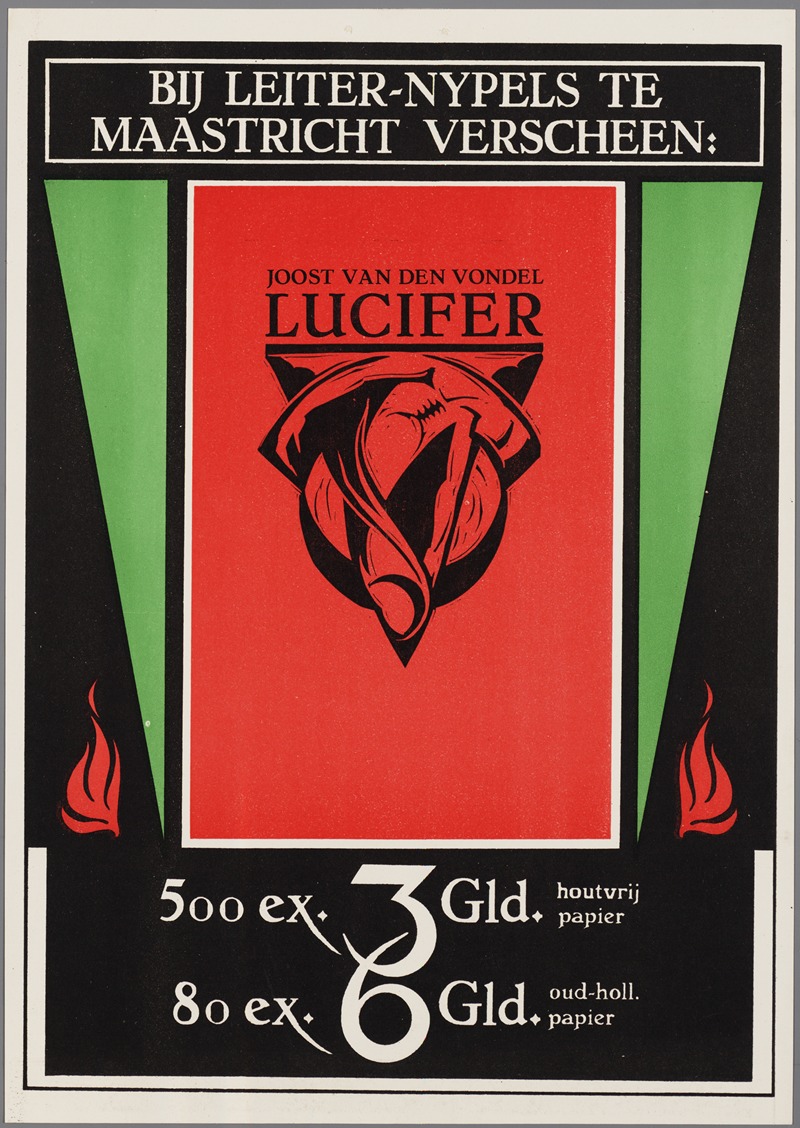 Joost van den Vondel; Lucifer by Leiter-Nypels, 1922 — digital art print download