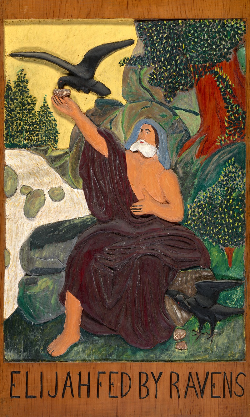 Elijah Fed By Ravens by Аноним — digital art print download