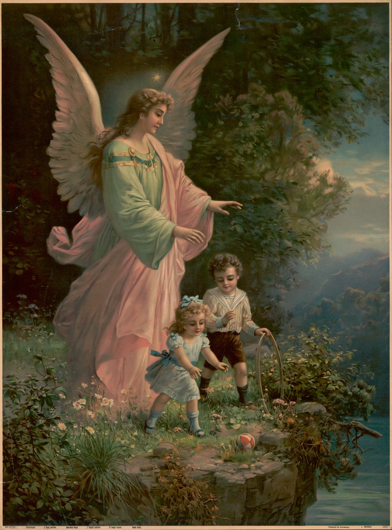 Guardian angel by Аноним, 1914 — digital art print download