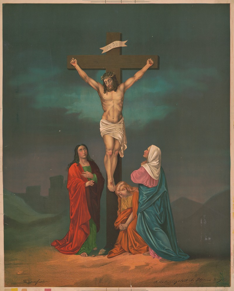 The crucifixion by Аноним, 1879 — digital art print download