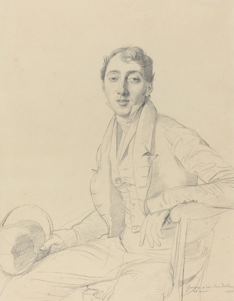 Dr. Louis Martinet by Жан Огюст Доминик Энгр, 1826 — digital art print download