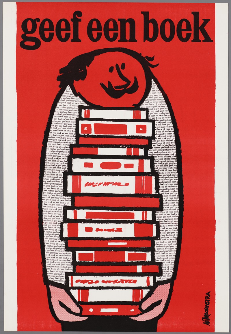 geef een boek by Metten Teunis Koornstra, 1953 — digital art print download