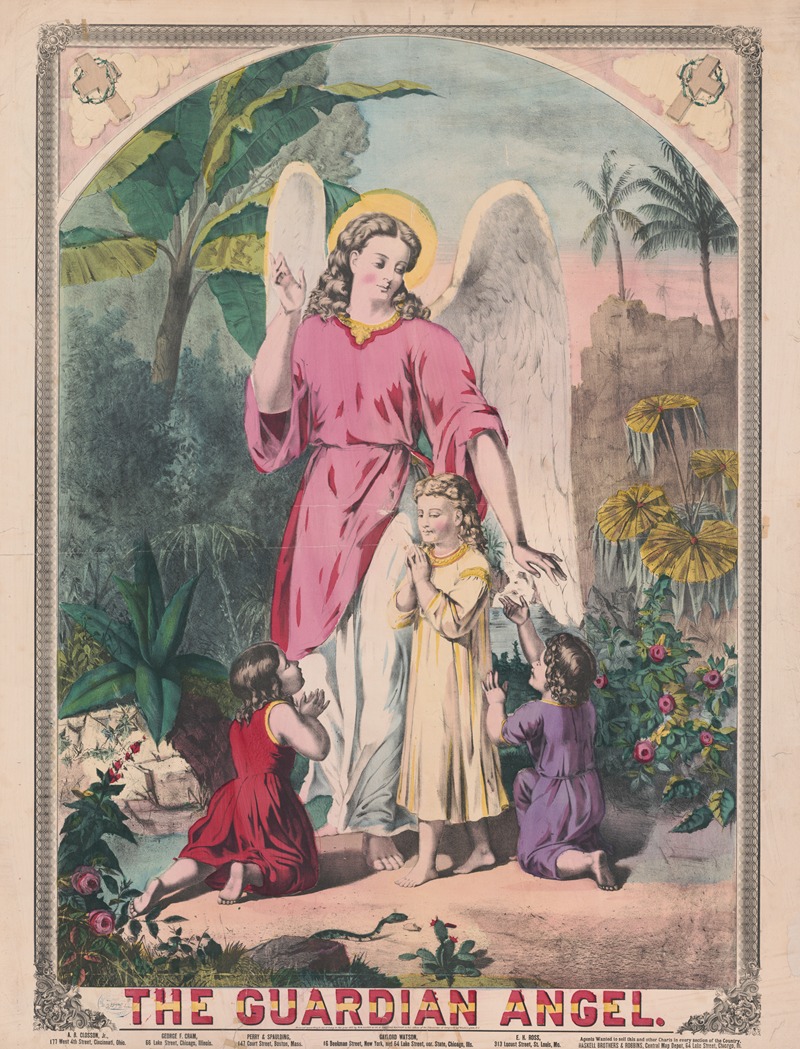 The guardian angel by Х. Х. Ллойд и Ко, 1874 — digital art print download