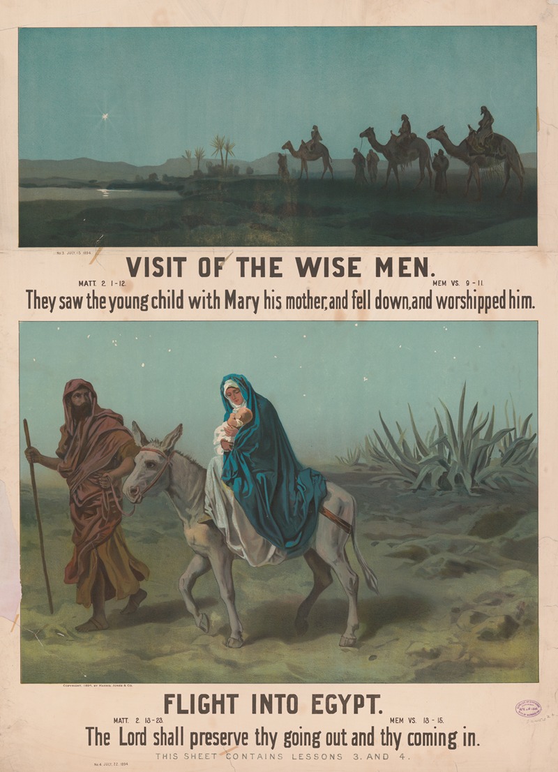 Visit of the wise men, flight into Egypt — Harris, Jones & Co