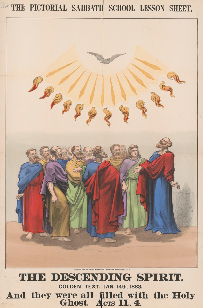 The descending spirit by Jewett Potter & Co., 1883 — digital art print download
