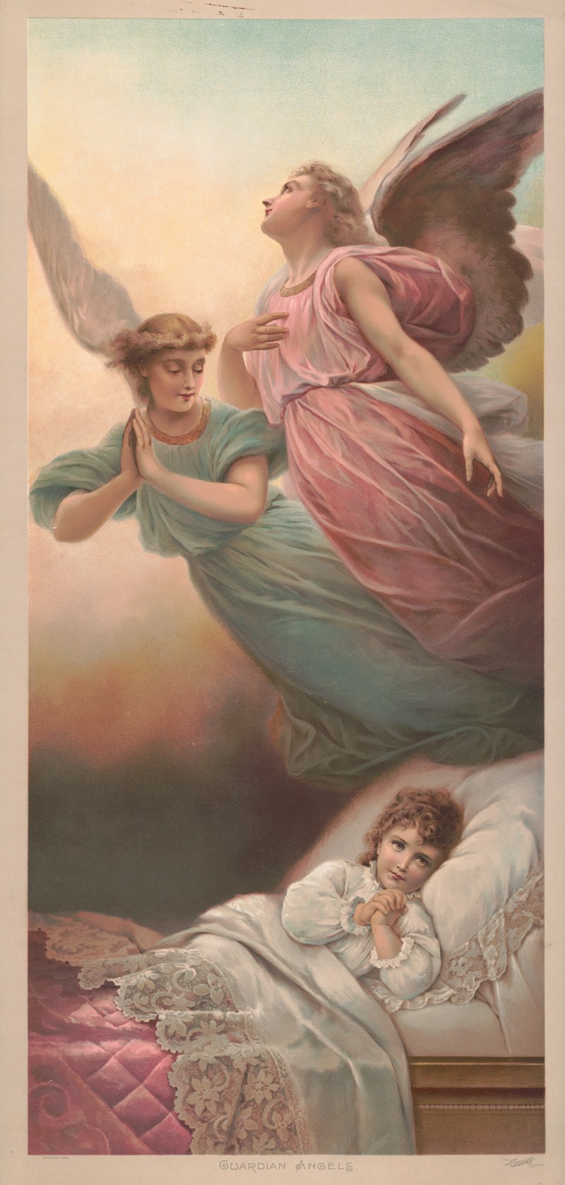 Guardian angels by Knapp & Co., 1892 — digital art print download