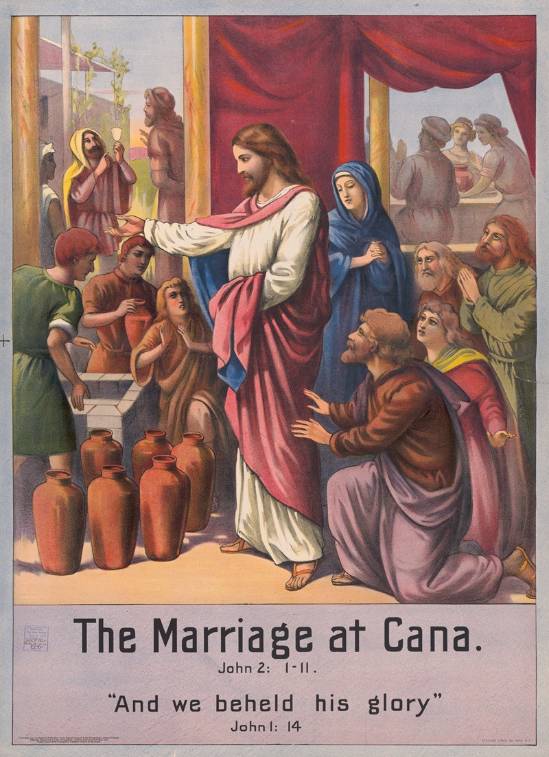 The marriage at Cana — Stecher Litho. Co