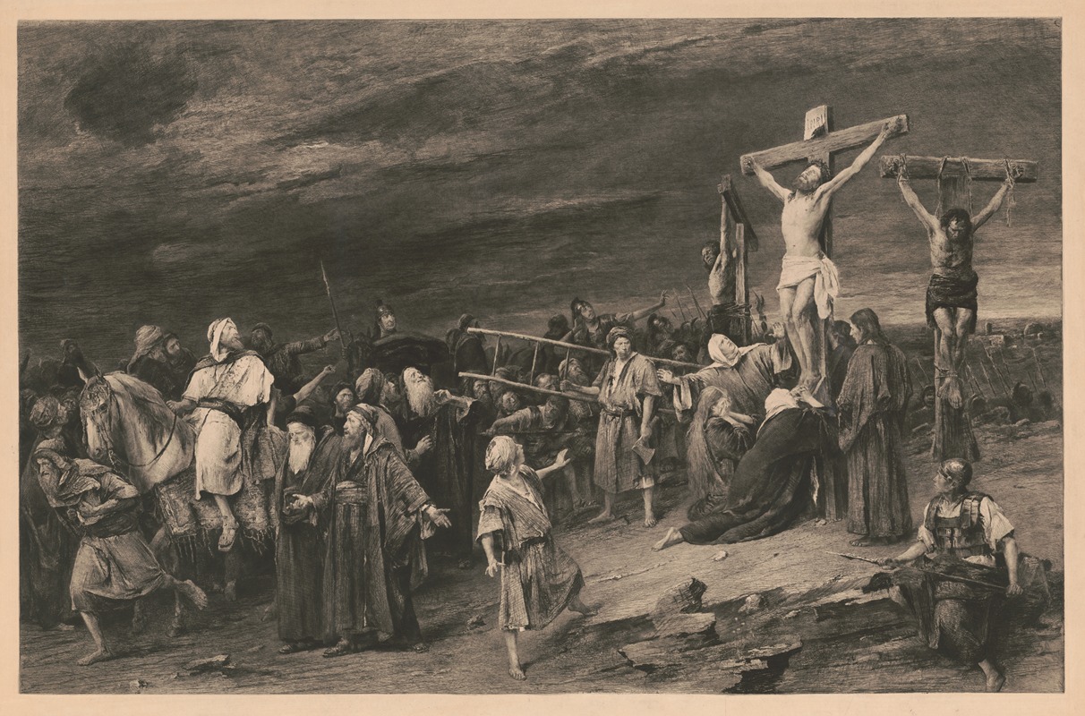 Christ on Calvary by Ch. Sedelmeyer, 1887 — digital art print download