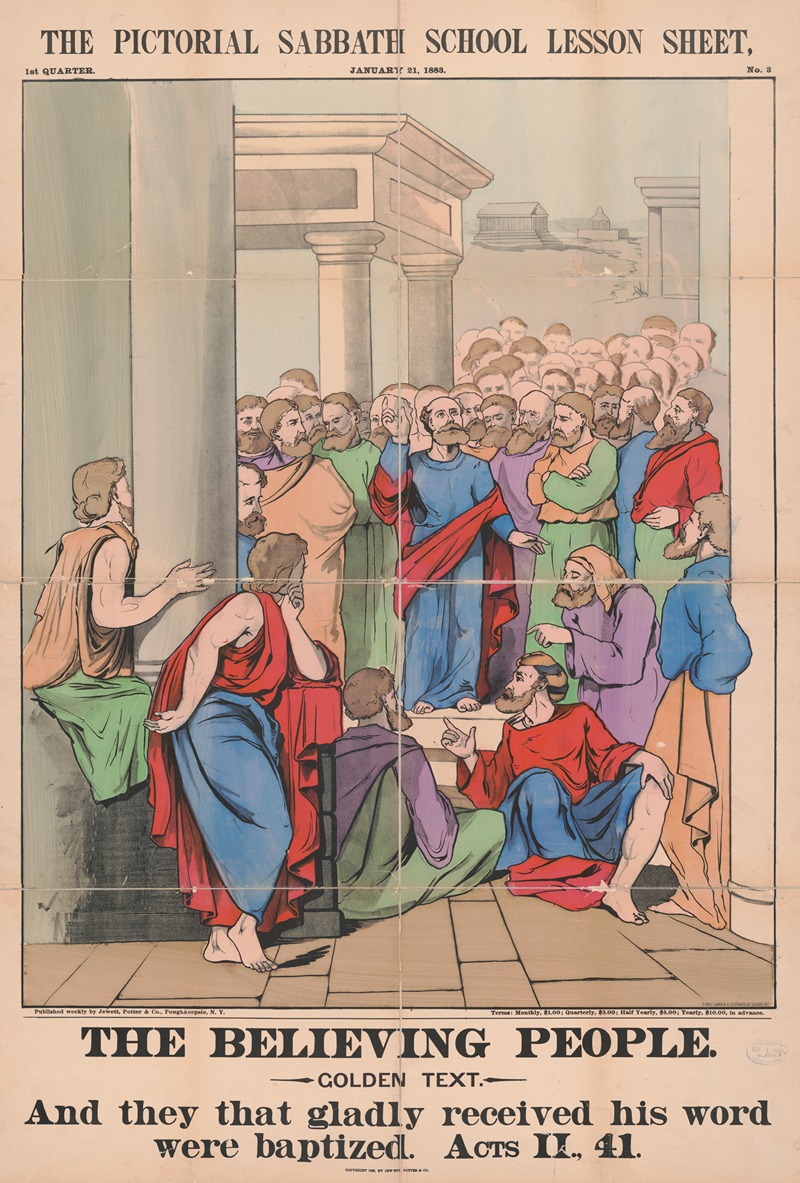 The believing people by Jewett Potter & Co., 1888 — digital art print download
