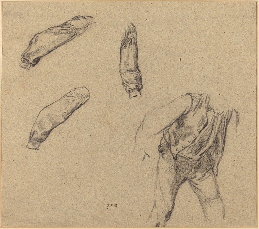 Costume Studies by Жан-Франсуа Миле, 1854-1855 — digital art print download