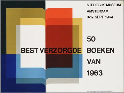 50 best verzorgde boeken van 1963 by Otto Treumann, 1964 — digital art print download