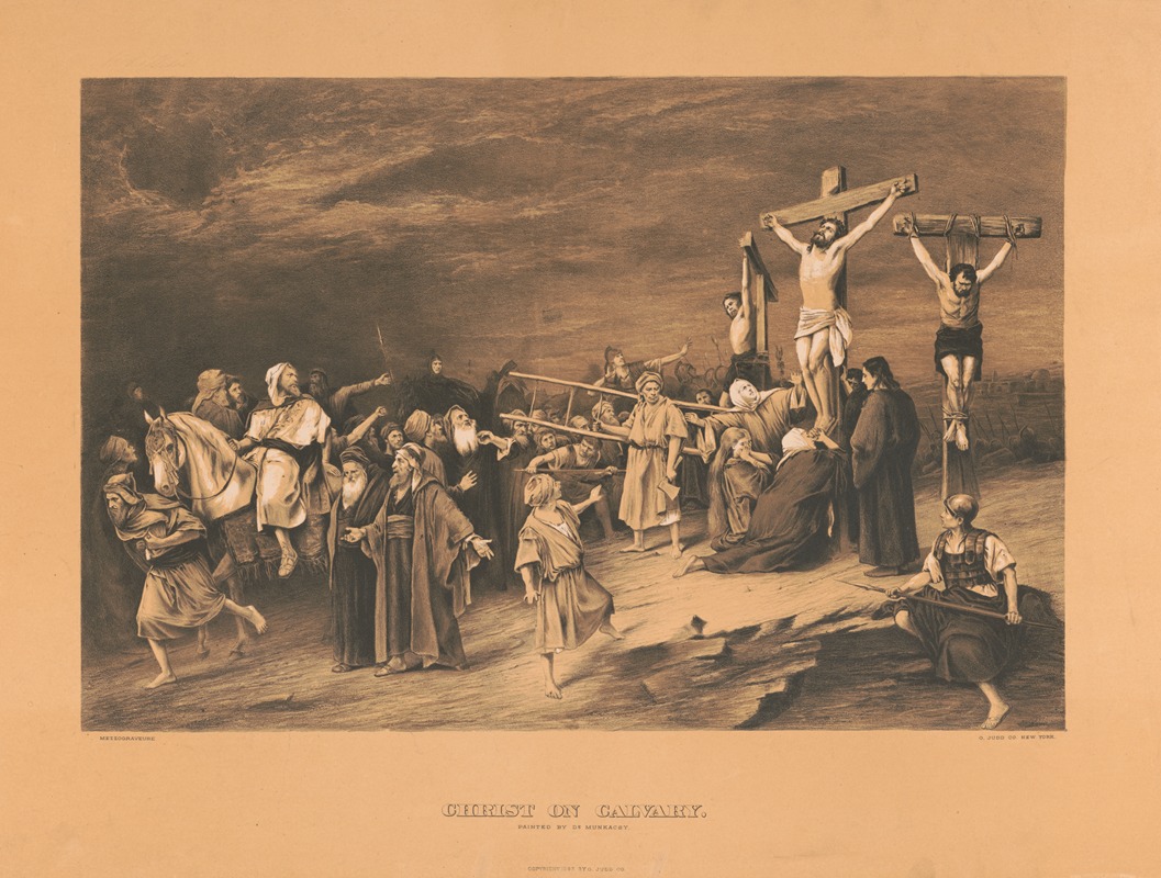 Christ on Calvary by O. Judd Co., 1887 — digital art print download