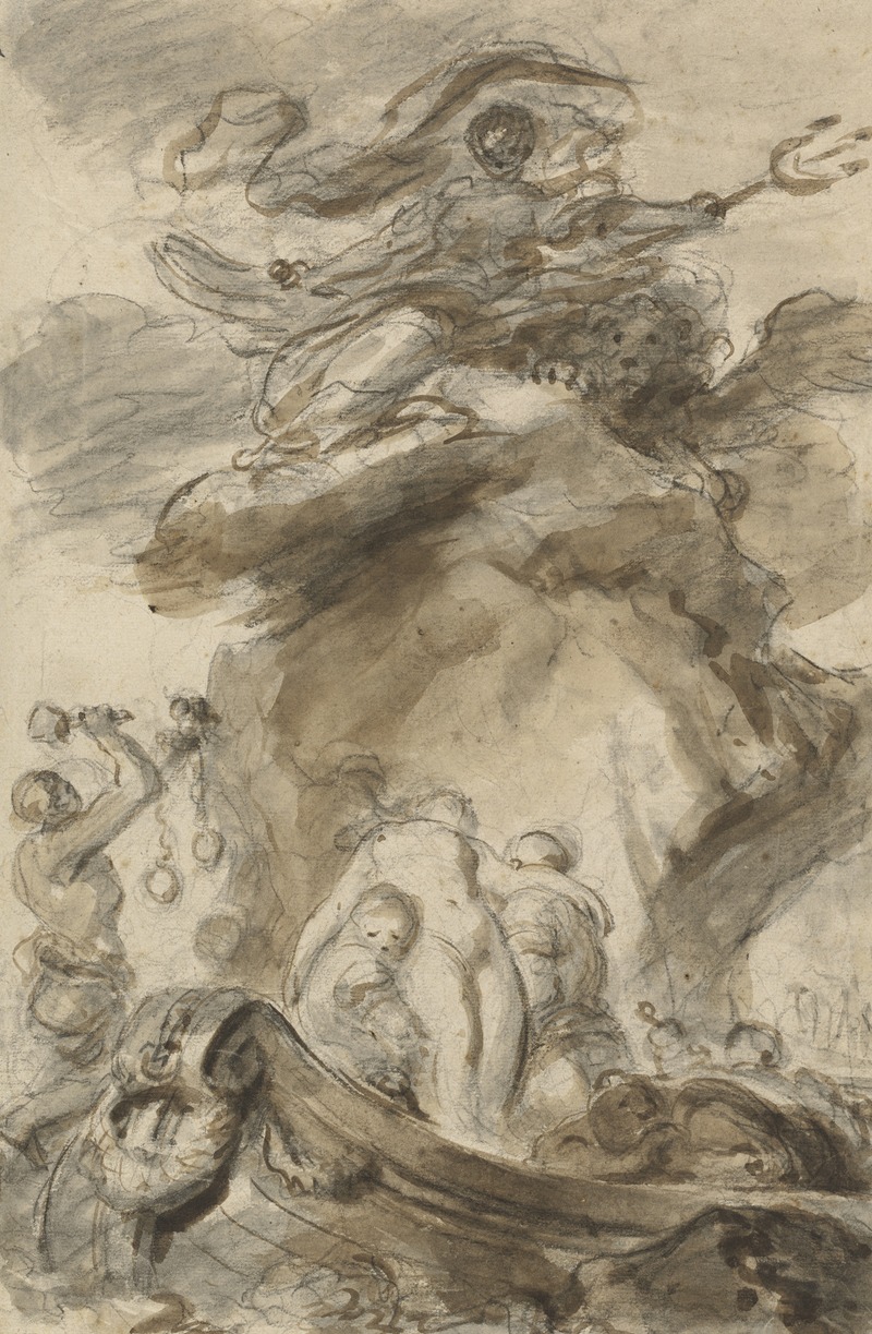 Angelica Is Exposed to the Orc — Jean-Honoré Fragonard