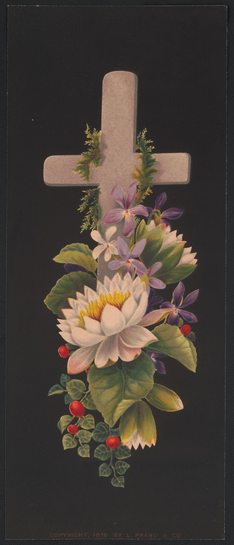 No. 40, Prang's crosses in mats by Луи Пранг и Ко, 1876 — digital art print download