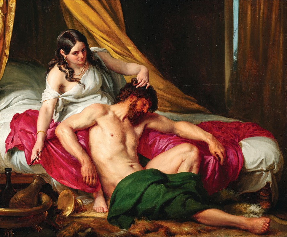 Samson and Delilah by Antoon Van Ysendyck — digital art print download