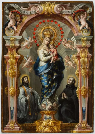 Our Lady of Good Counsel by Bartolomé Pérez, c. 1680 — digital art print download