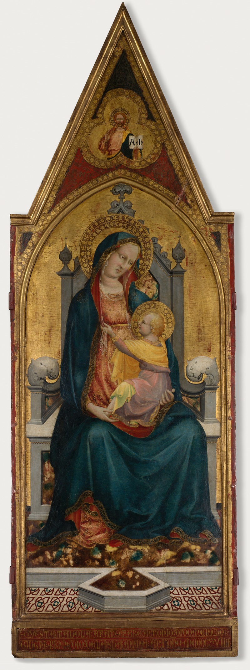 Virgin and Child Enthroned by Battista di Biagio Sanguigni, 1419 — digital art print download