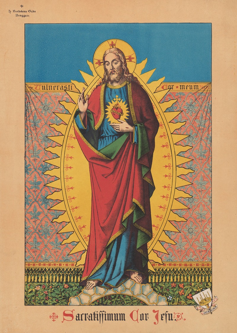 Holy card of Jesus — Jacques Petyt