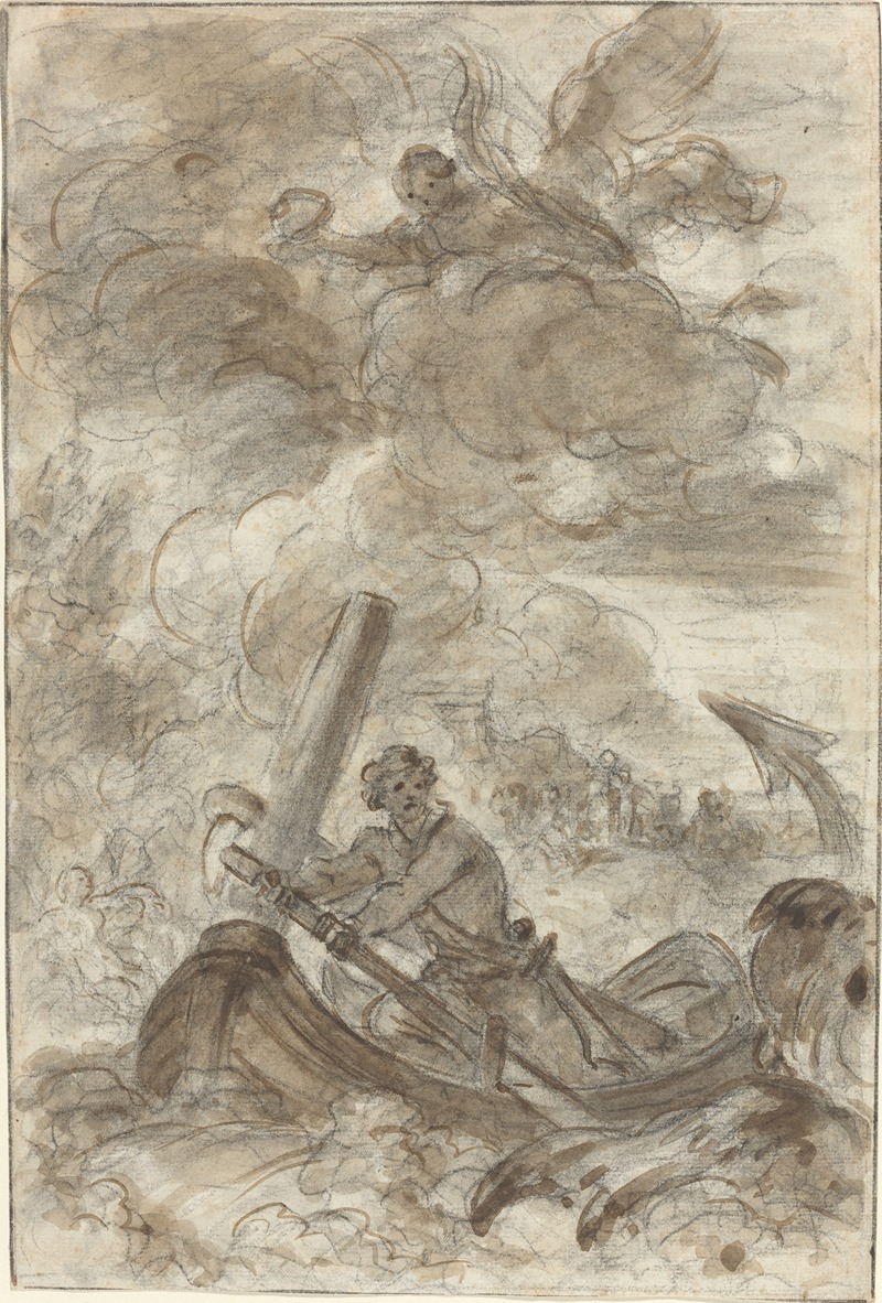 Orlando Kills the Orc with an Anchor — Jean-Honoré Fragonard