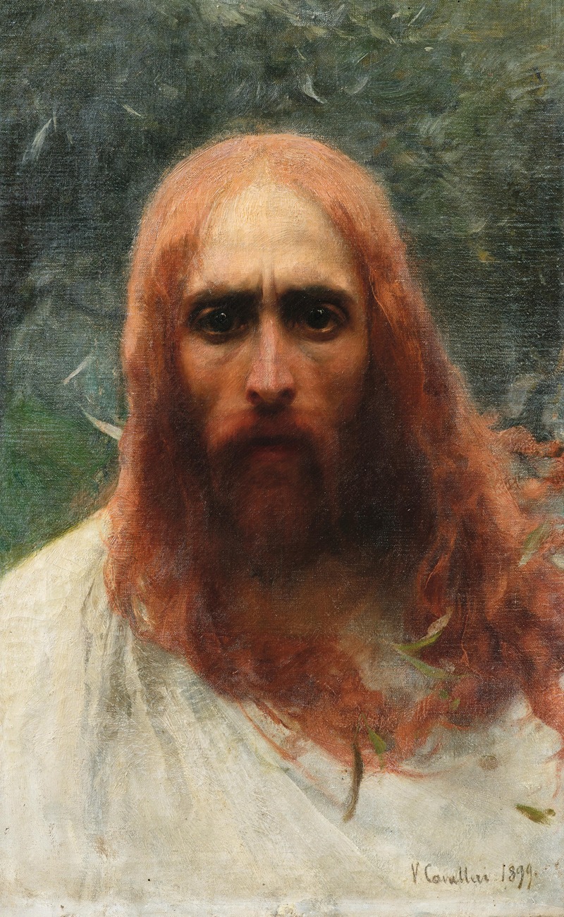 Head of Christ by Vittorio Cavalleri, 1899 — digital art print download