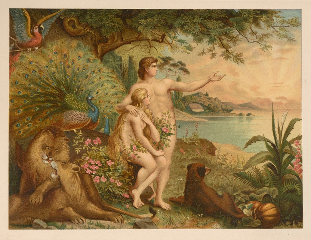 Adam and Eve in paradise — Jan Ladislaw Sýkora