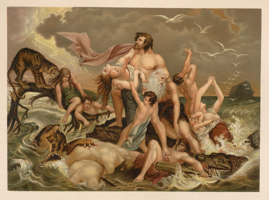 The Flood by Jan Ladislaw Sýkora, 1899 — digital art print download