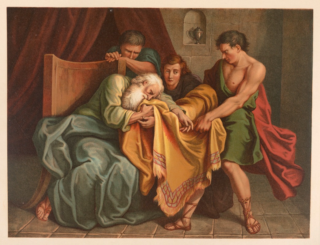Joseph's bloodstained coat by Jan Ladislaw Sýkora, 1899 — digital art print download