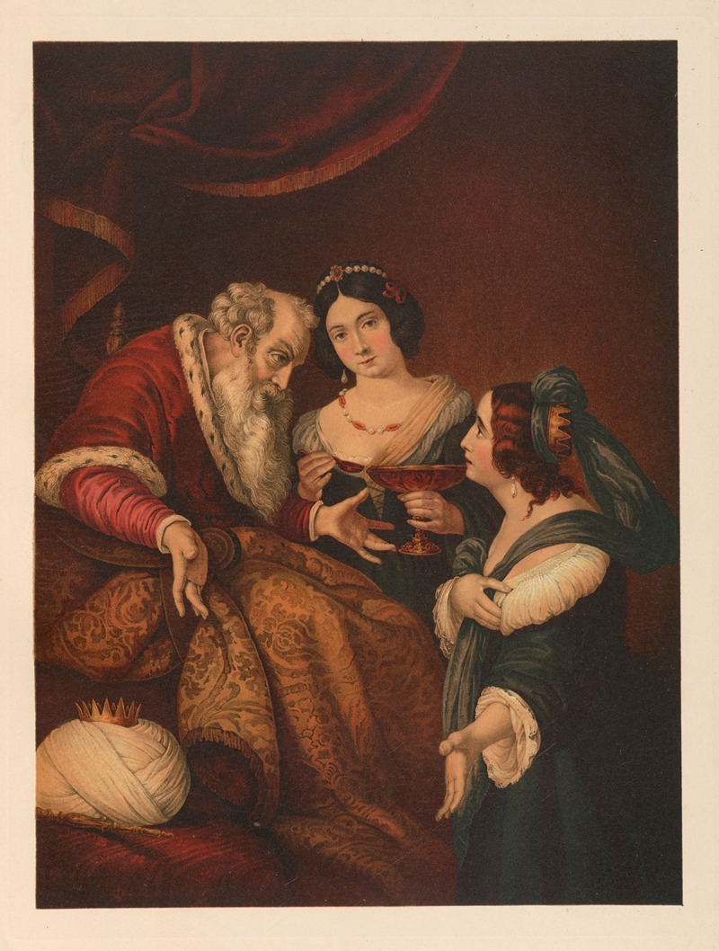 Esther begs Ahasuerus for mercy — Jan Ladislaw Sýkora