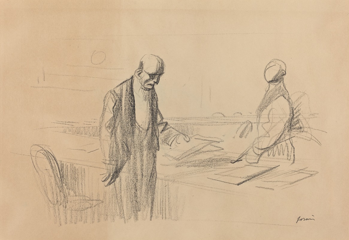 At the Conference by Жан-Луи Форайн, c. 1919 — digital art print download