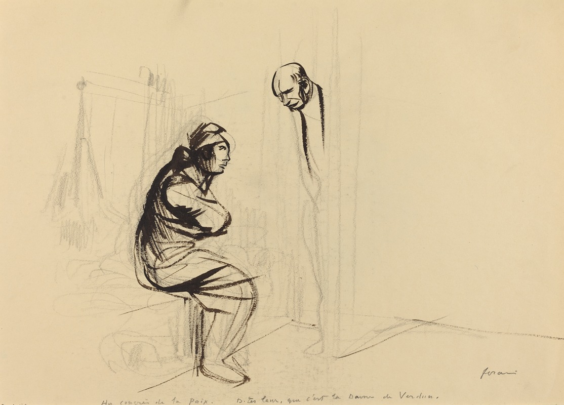 Au congres de la Paix by Жан-Луи Форайн, c. 1919 — digital art print download