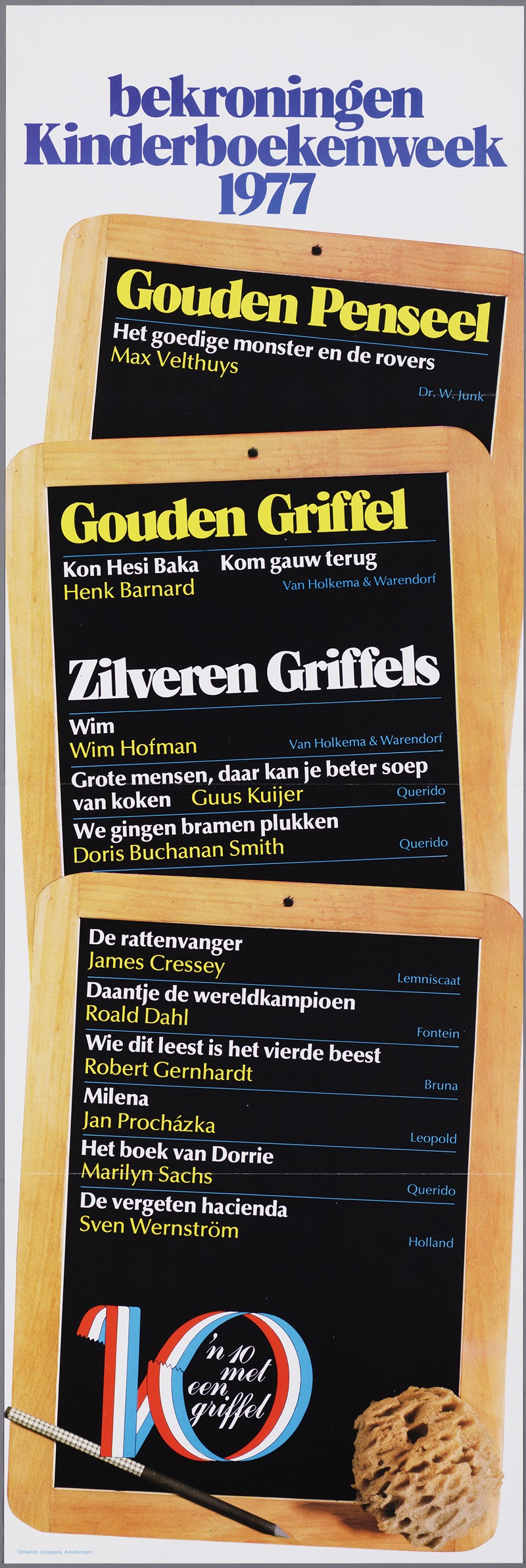 bekroningen Kinderboekenweek 1977 — Uniepers, Amsterdam