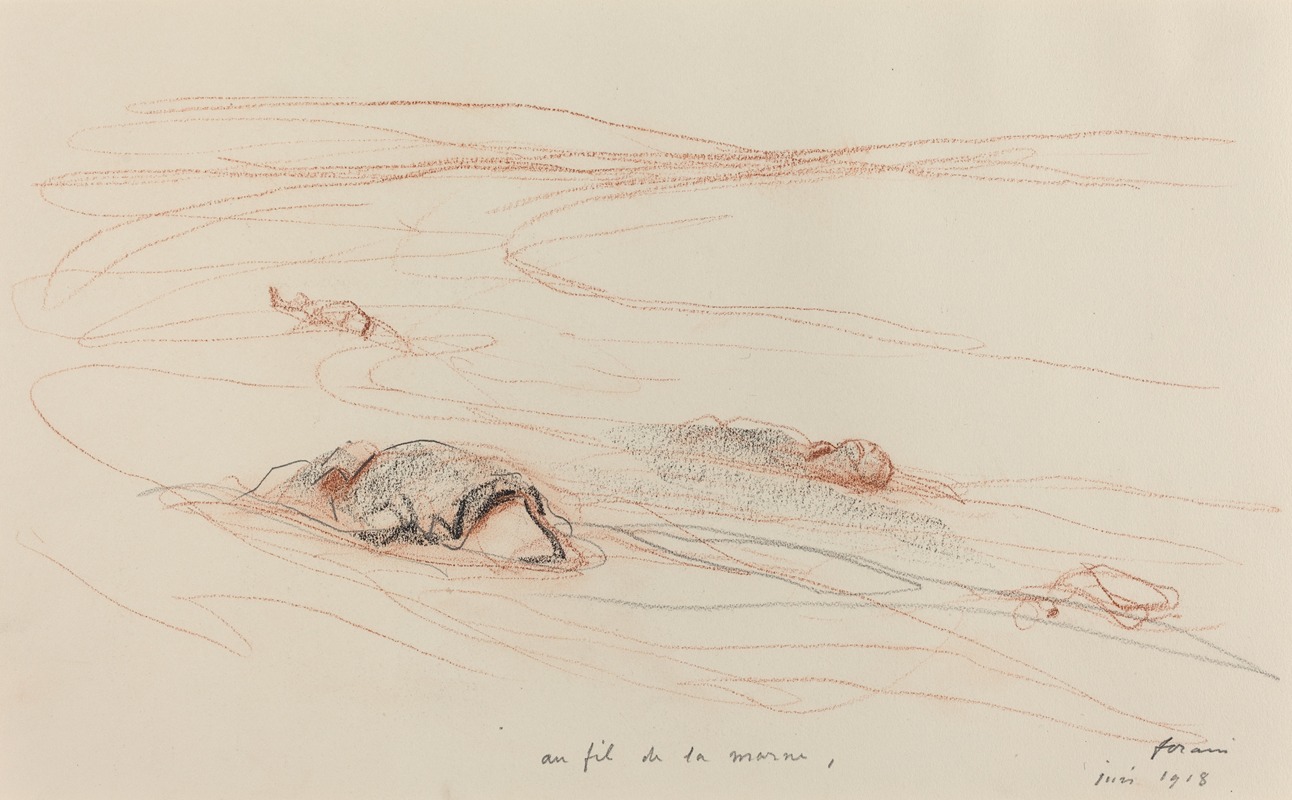 Au fil de la marne by Жан-Луи Форайн, 1918 — digital art print download