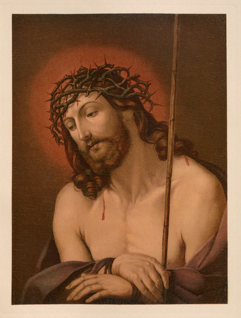 Jesus in pain by Jan Ladislaw Sýkora, 1899 — digital art print download