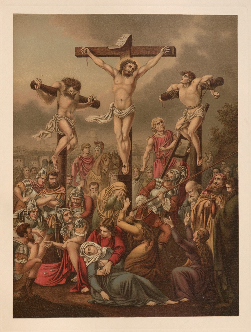 Crucifixion by Jan Ladislaw Sýkora, 1899 — digital art print download