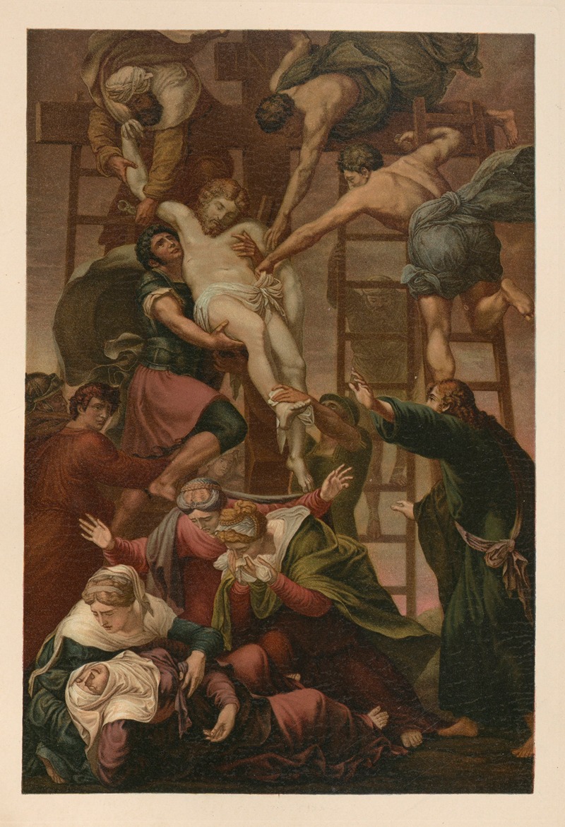 Descent from the cross by Jan Ladislaw Sýkora, 1899 — digital art print download